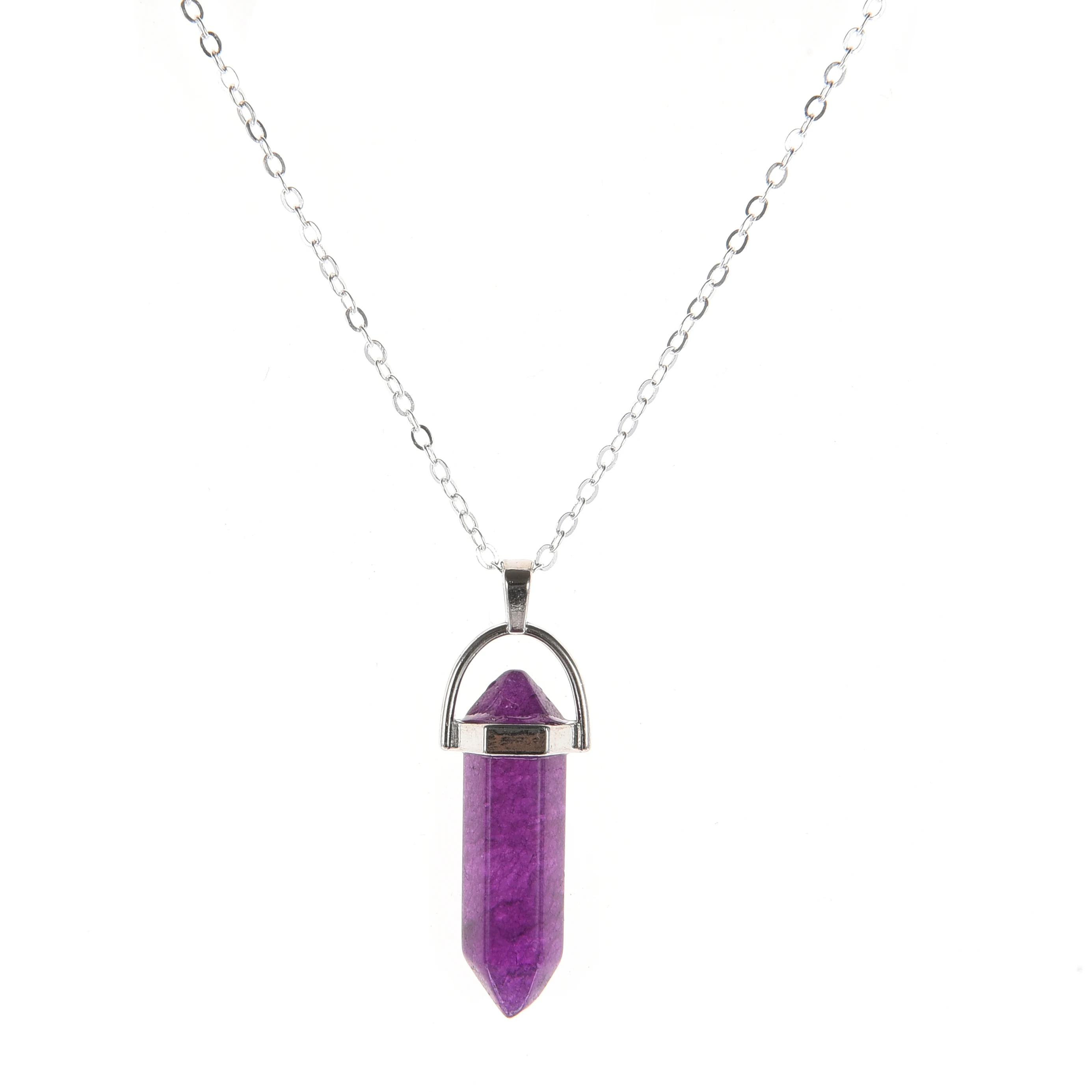 Хрустальные ожерелья с подвеской Опалит белый Howlite Lapis прозрачный кварцевый