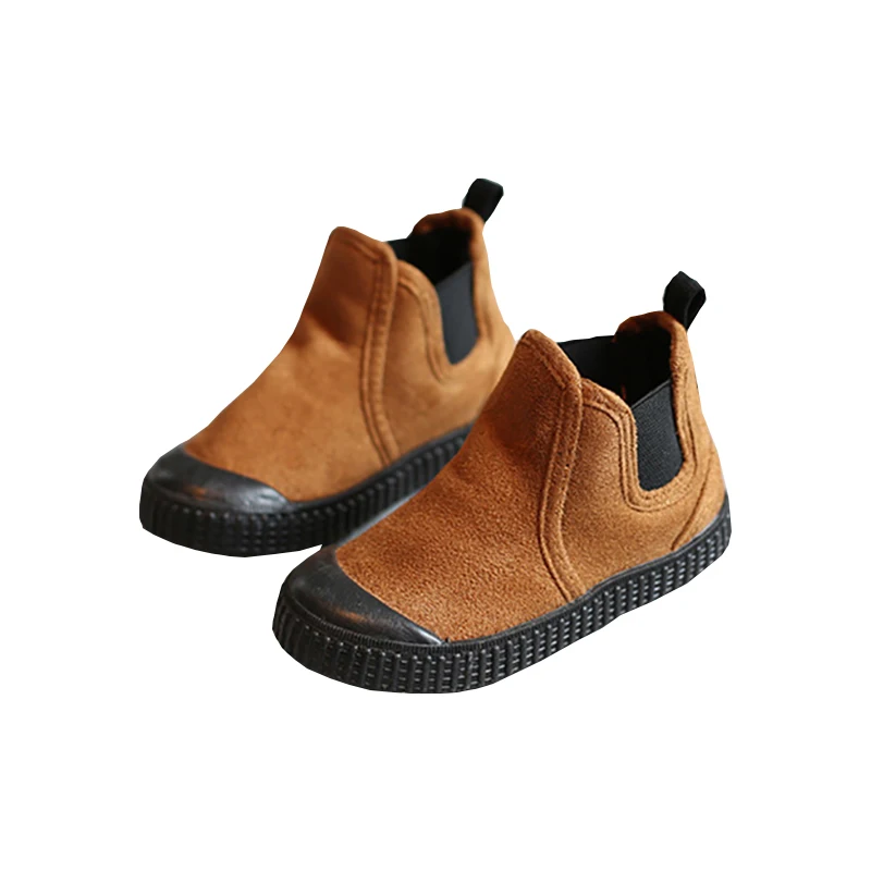 Зимние сапоги для маленьких девочек Новинка детские Нескользящие носки матовая