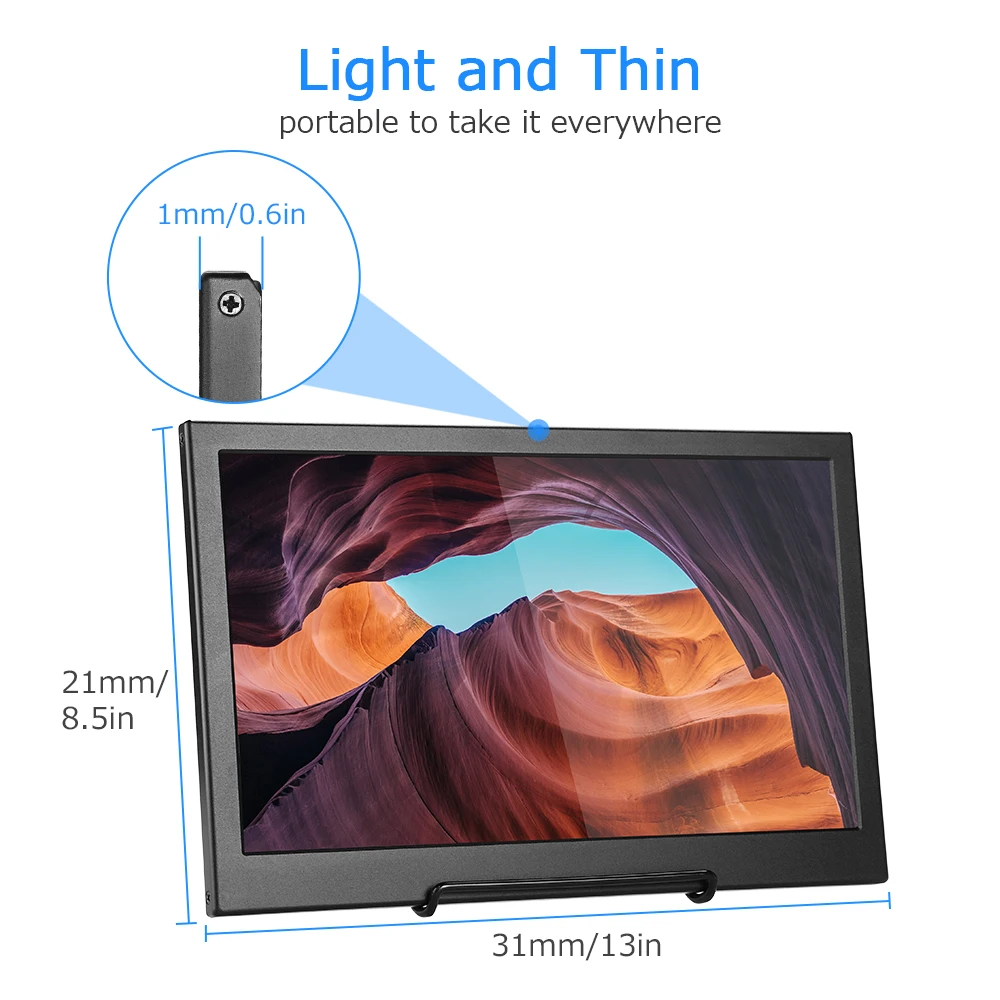 Eyoyo 13 3 &quotIPS портативный монитор второго экрана 2560x1440 QHD 2K HDMI игровой дисплей для