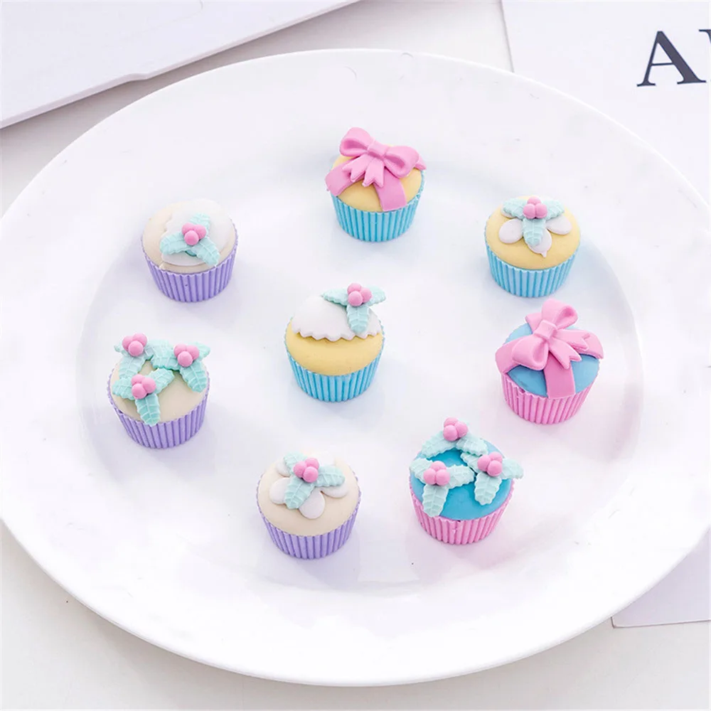 

4pcs Cute Kids Kitchen Toy Simulation Mini Cup Cakes Kawaii Miniature Food Pretend Play Toys Educational Toy for Children Gifts