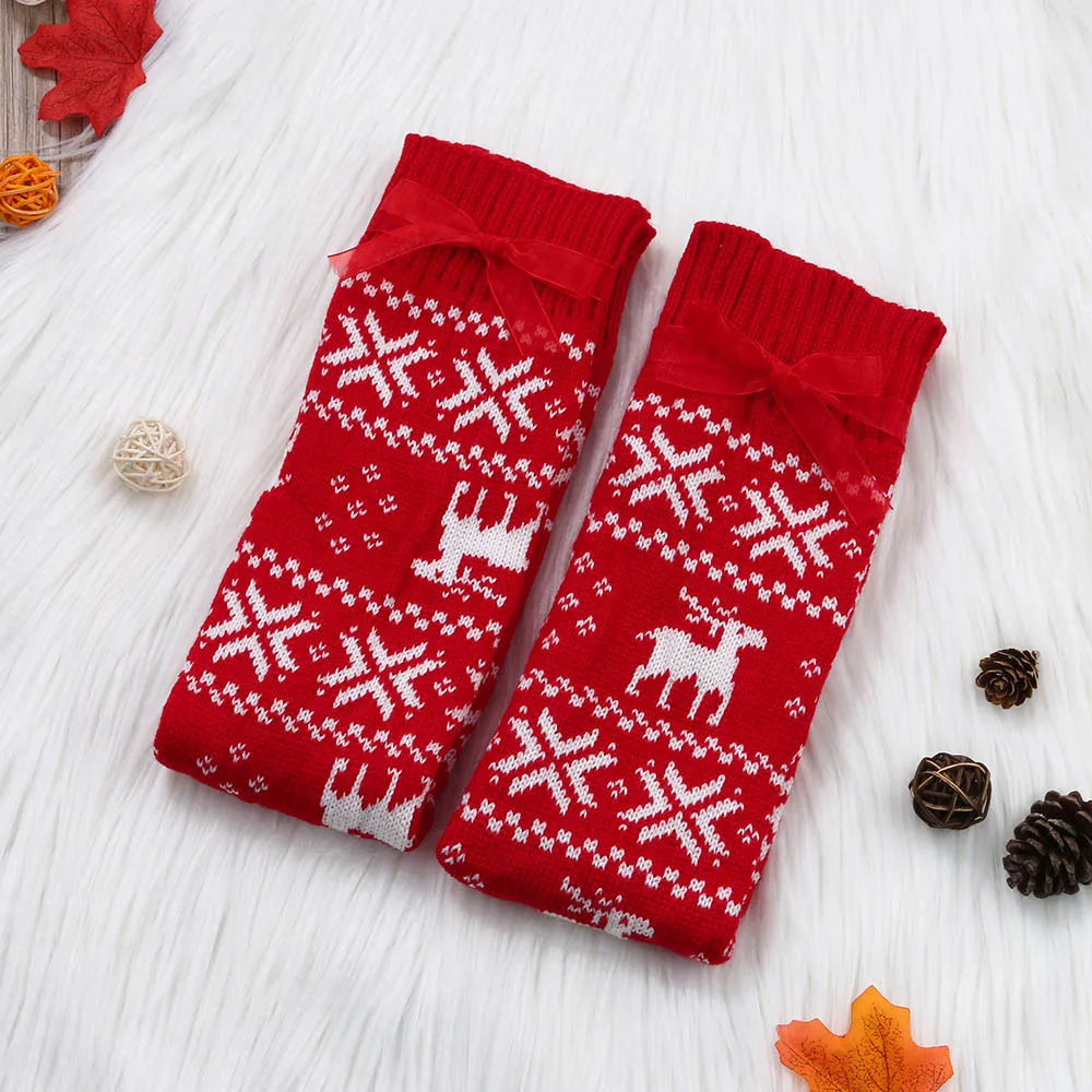 

Women Christmas Reindeer Long Over The Knee Cotton Socks High 2021