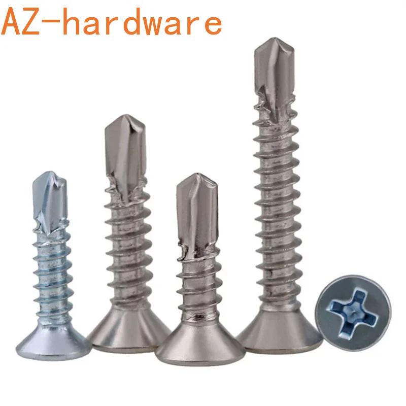 Гухуа Нержавеющая сталь Крест потайной плоской головкой самонарезающиеся