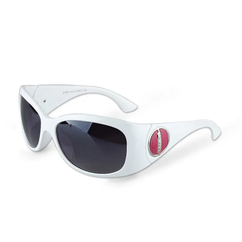 

Evove White Sunglasses Women Fashion Sun Glasses for Female UV400 Wide Temple Driving Goggles