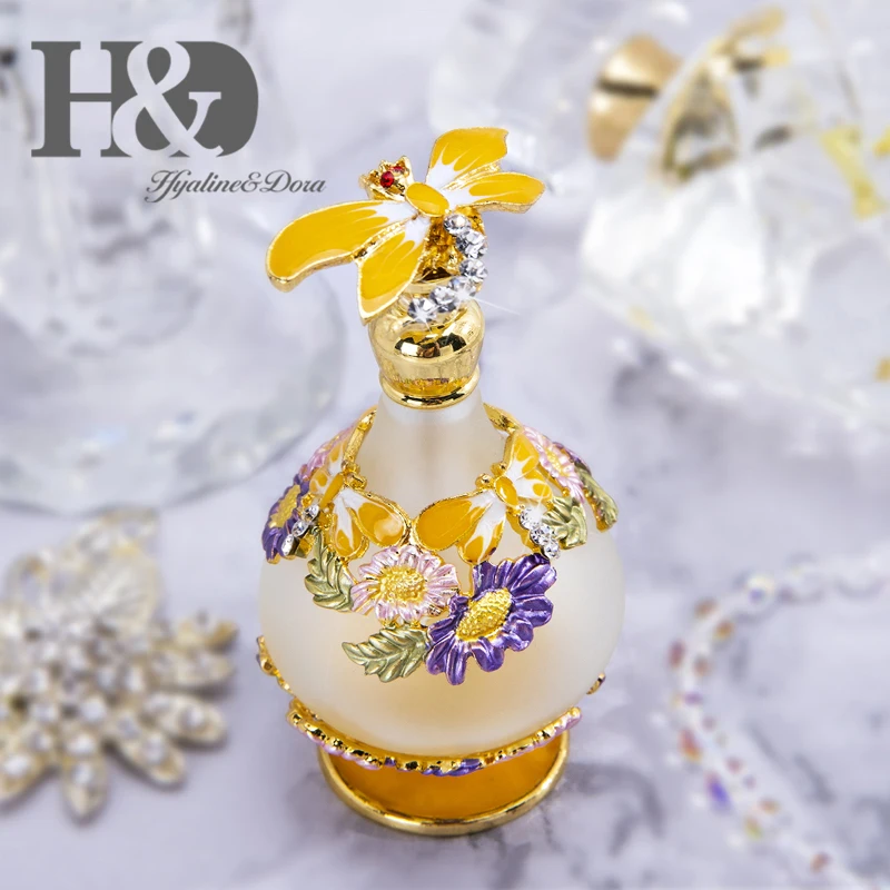 H&D, 15 стилей, пустые многоразовые флаконы для духов, Ретро стиль, матовое стекло, тонкий ароматизированный ароматизатор, контейнер для эфирных масел, Декор, подарок для девушек