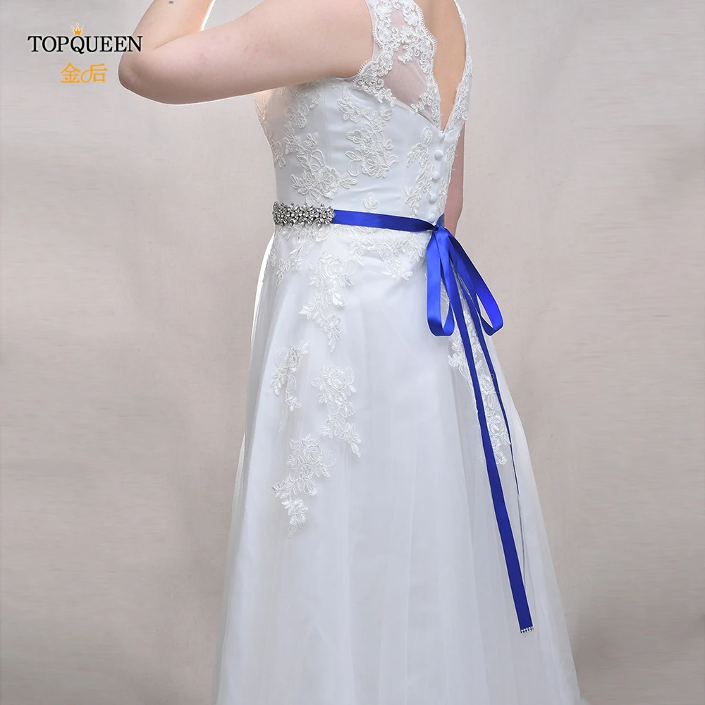 TOPQUEEN S269 женские хрустальные стразы с поясом подружки невесты Вечерние свадебное