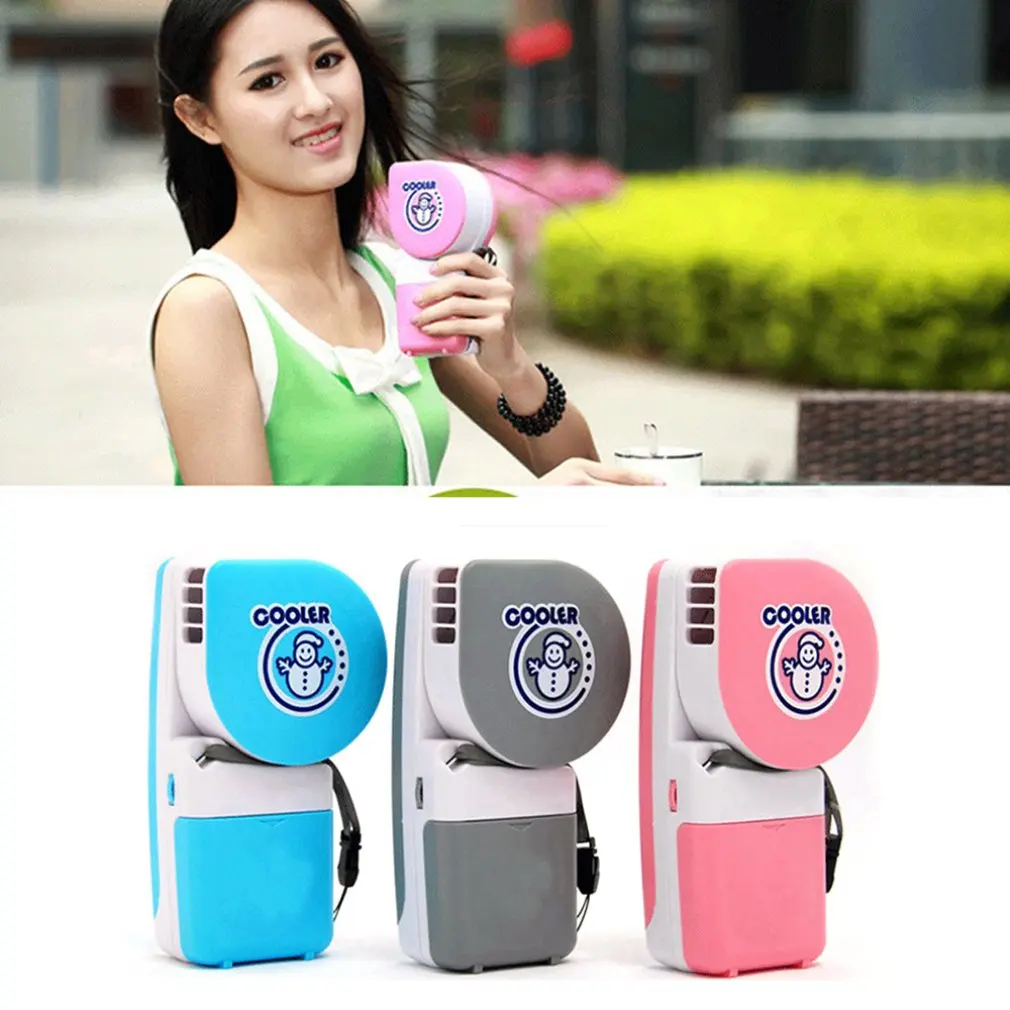 

USB Small Size Travel Handheld Electric Fan Air Conditioner Cooler Cooling Fan for Summer Desk Table