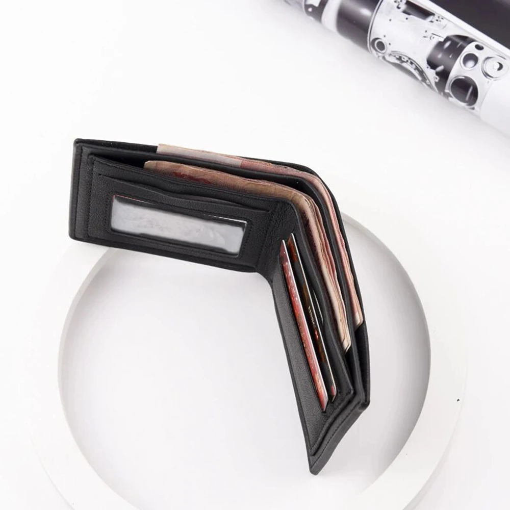 Модный кошелек из искусственной кожи сумка для мужчин короткий удостоверения