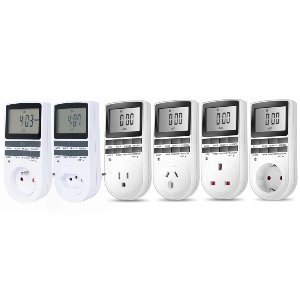 

2019 OBOS latest CE approval plug socket timer digital socket timer 240V /10A 230V /13A 220/16A 120V/15A EU UK AU US FR style