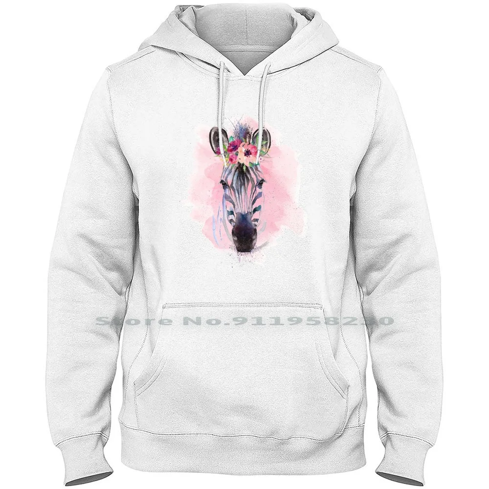 

Zebra Watercolor Hoodie Sweater Cotton Animal Rights Watercolor Safari Rights Africa Zebra White Water Color Black Lack Ra