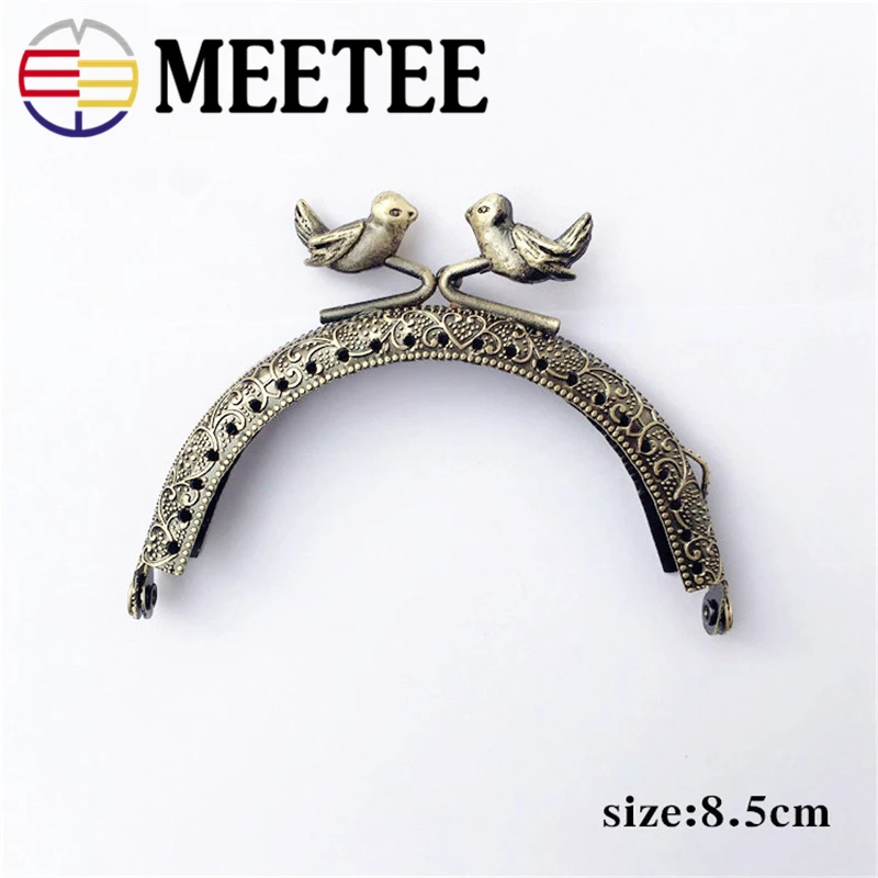 5 шт. Meetee 8 см 12 бронзовая АРКА зеркальная застежка сумка для рукоделия шитье