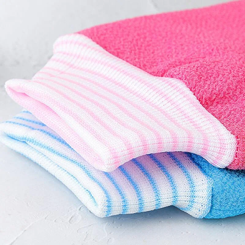 Двухстороннее отшелушивающее полотенце скребок для спины мягкое банное из люфы