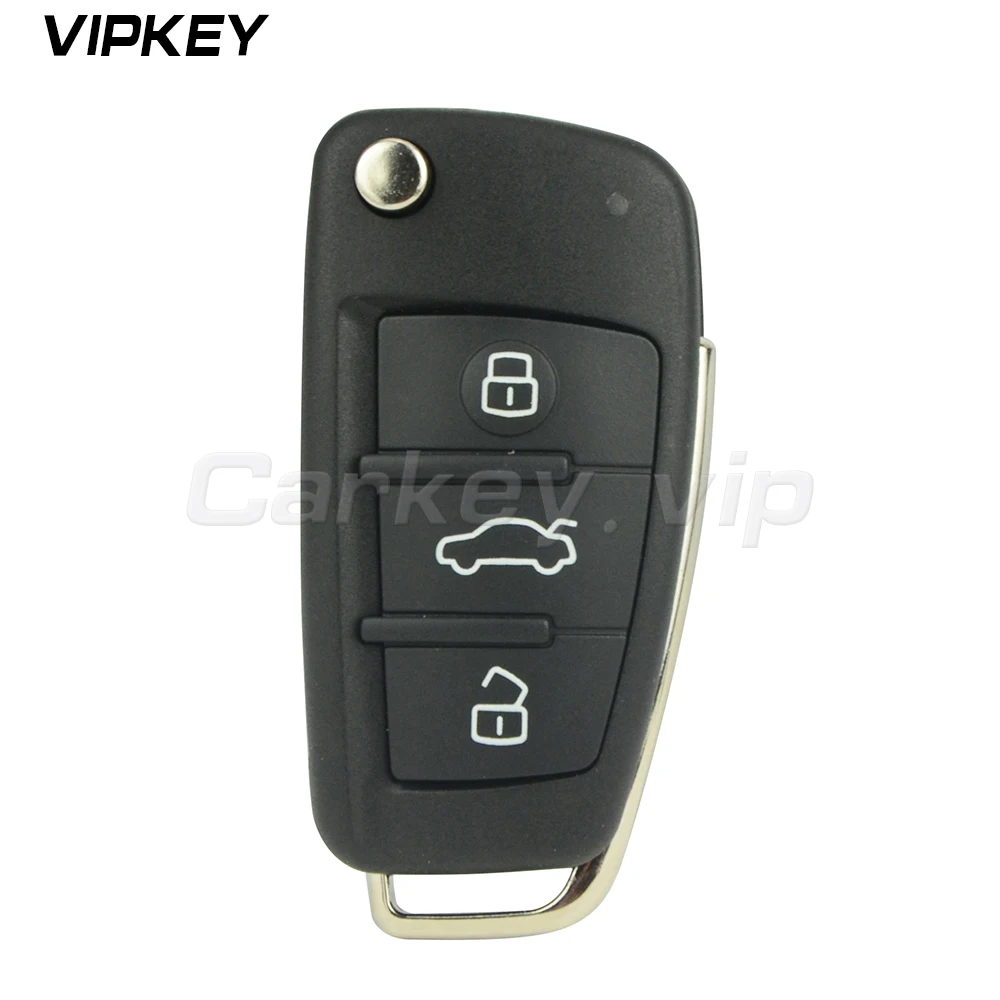 Чехол для автомобильного ключа Remotekey 8P0837220D 3 кнопки Audi A4 откидной дистанционный