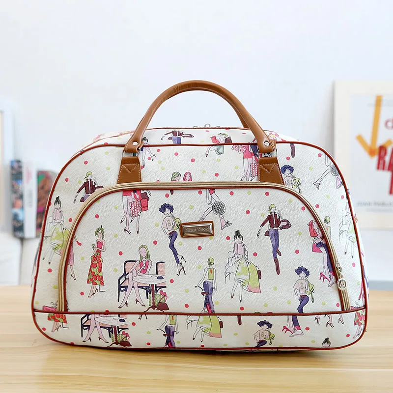 WOBAG новые женские дорожные сумки модные из искусственной кожи большой емкости Водонепроницаемые с принтом багажные сумки мужские повседневные дорожные сумки