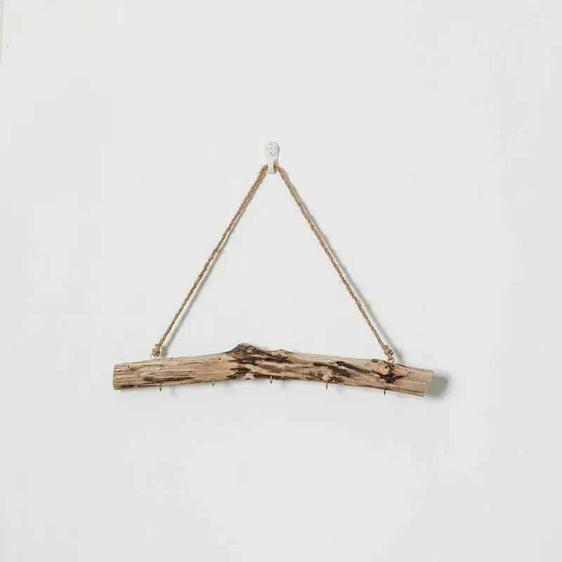 Деревянный настенный крючок driftwwood Ретро нордические украшения настенные