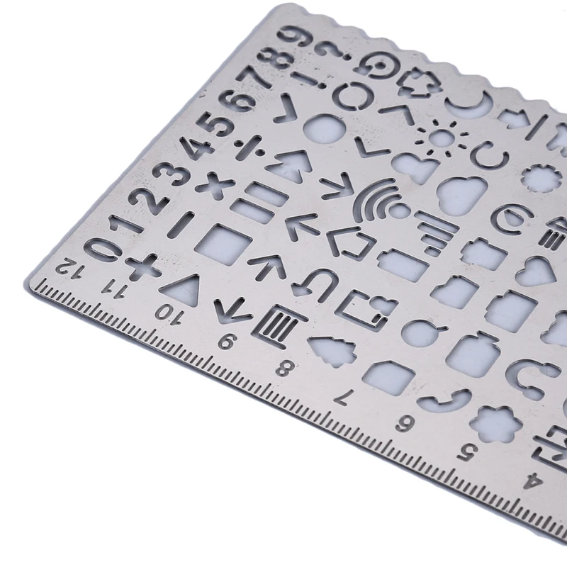 Винтажные портативные металлические трафареты из нержавеющей стали полые