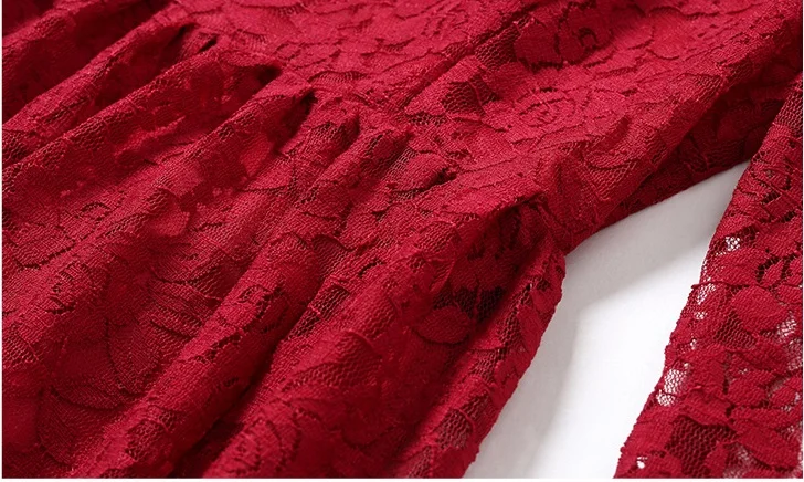 Элегантные женские Рождественские Длинные Макси платья кружева для вечеринки