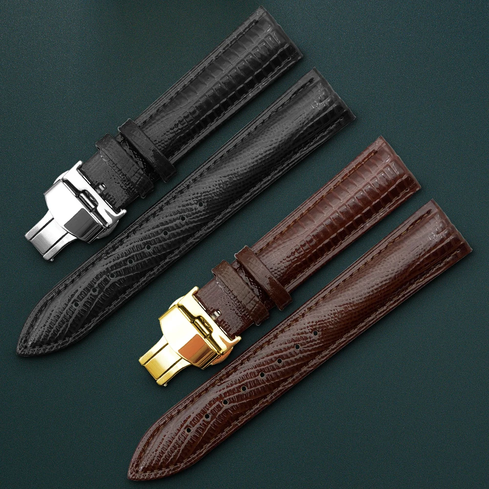 Ремешок из телячьей кожи для часов Tissot T035 сменный браслет с застежкой бабочкой 18