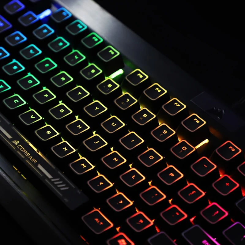 1 комплект колпачки для механической клавиатуры Corsair Razer Cherry ROG с черным