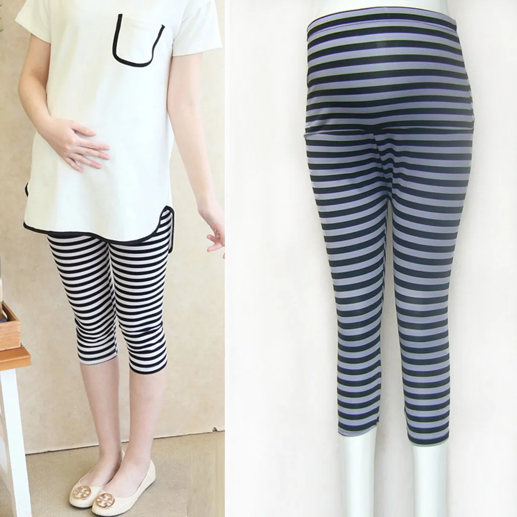 Новинка 2019 стильные модные брюки с высокой талией для беременных женщин