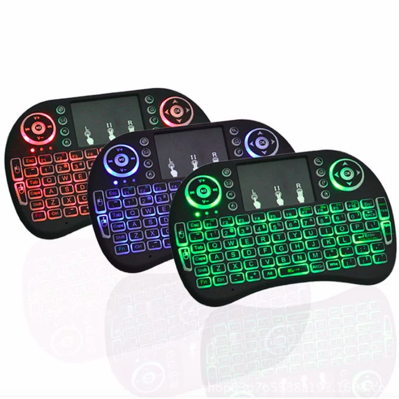 Мини беспроводная клавиатура 2 4 ГГц Английский Русский 3 цвета воздушная мышь с