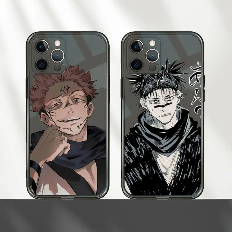 

Hot Cartoon Jujutsu Kaisen Anim Phone Case Transparent for iPhone 7 8 11 12 se 2020 mini pro X XS XR MAX Plus