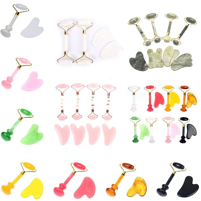 

1 набор, нефритовый массажер для лица и шеи