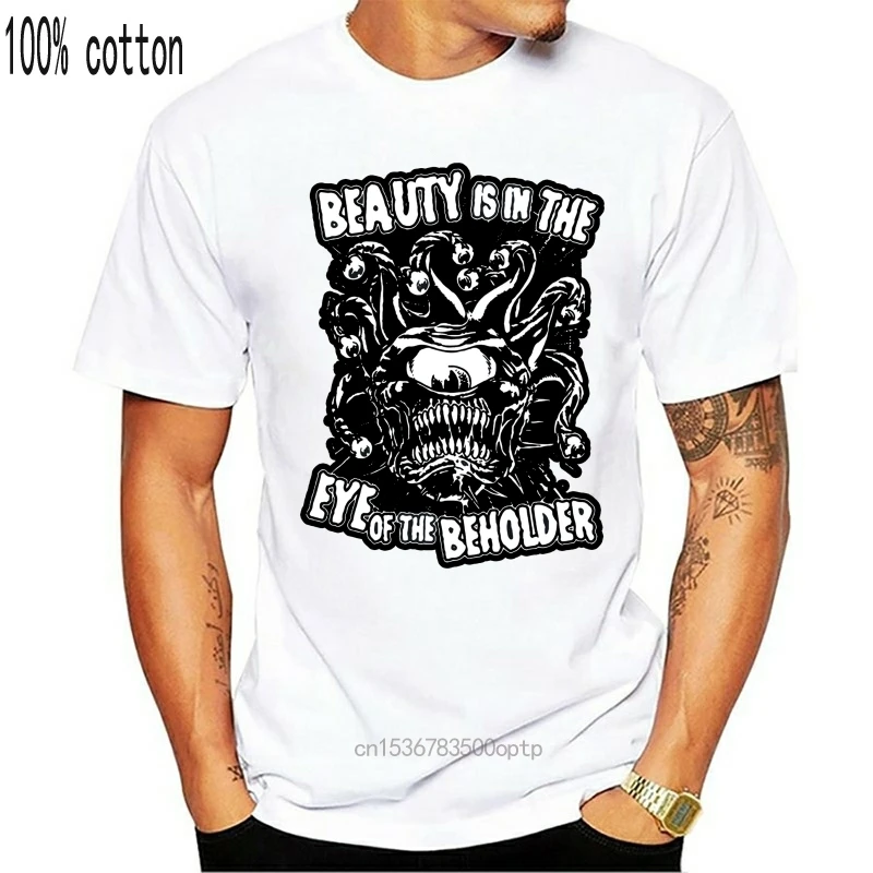 Забавная Мужская футболка для женщин и мужчин крутая красавица в глазах Beholder.