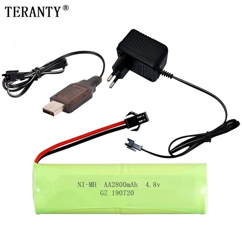 4 8 В 2800 мАч перезаряжаемая батарея + зарядное устройство для радиоуправляемых