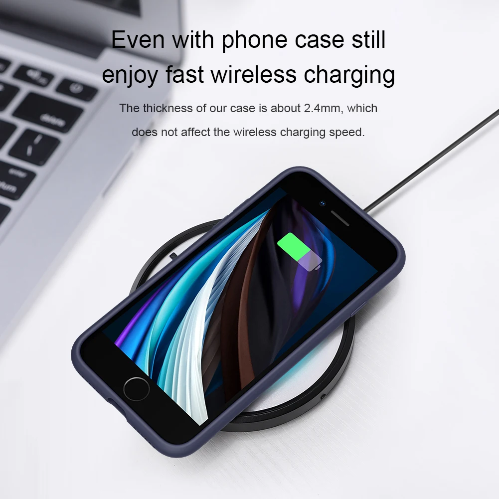 Чехол NILLKIN для Apple iPhone SE 2020 4 7 дюйма гладкий силиконовый чехол 8 защитная задняя