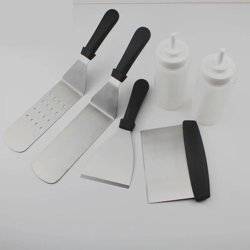 Набор инструментов для барбекю из 5 предметов набор лопата теппаняки