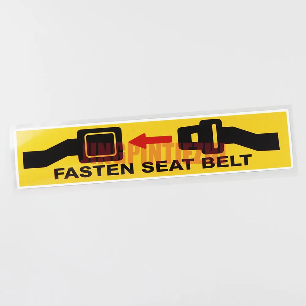 

Car Stickers Vinyl Motorcycle Decal Car Window Body Decorative Warning Label Fasten Seat Belt Sign Personality Car Stickers