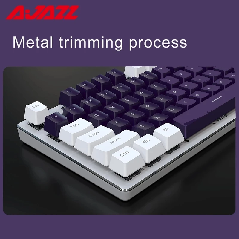 ajazz ak35i hot plug switch mechanical keyboard 104key anti ghosting backlight keyboard macro definition desktop mechanical game free global shipping