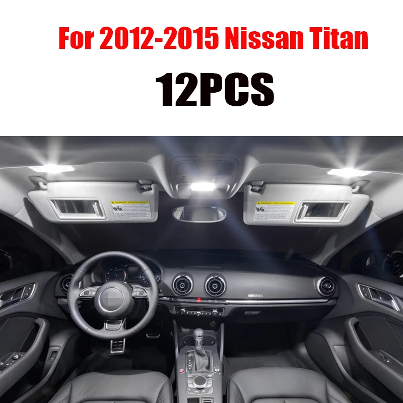 For 2004-2019 Nissan Titan White car accessories Canbus Error Free LED Interior Light Reading Kit Map Dome License Lamp | Автомобили и