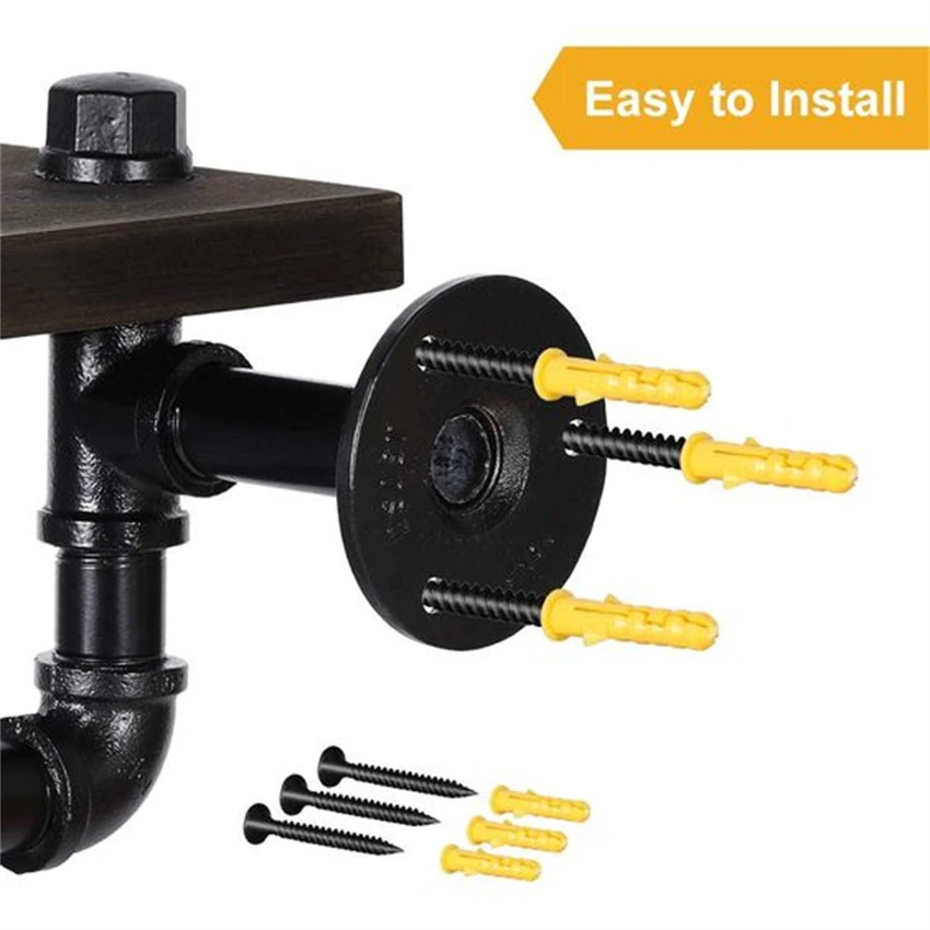 10pcs DN20 Iron Pipe Fittings Wall Mount Floor Antique Flange Hardware Tool Cast Flanges |