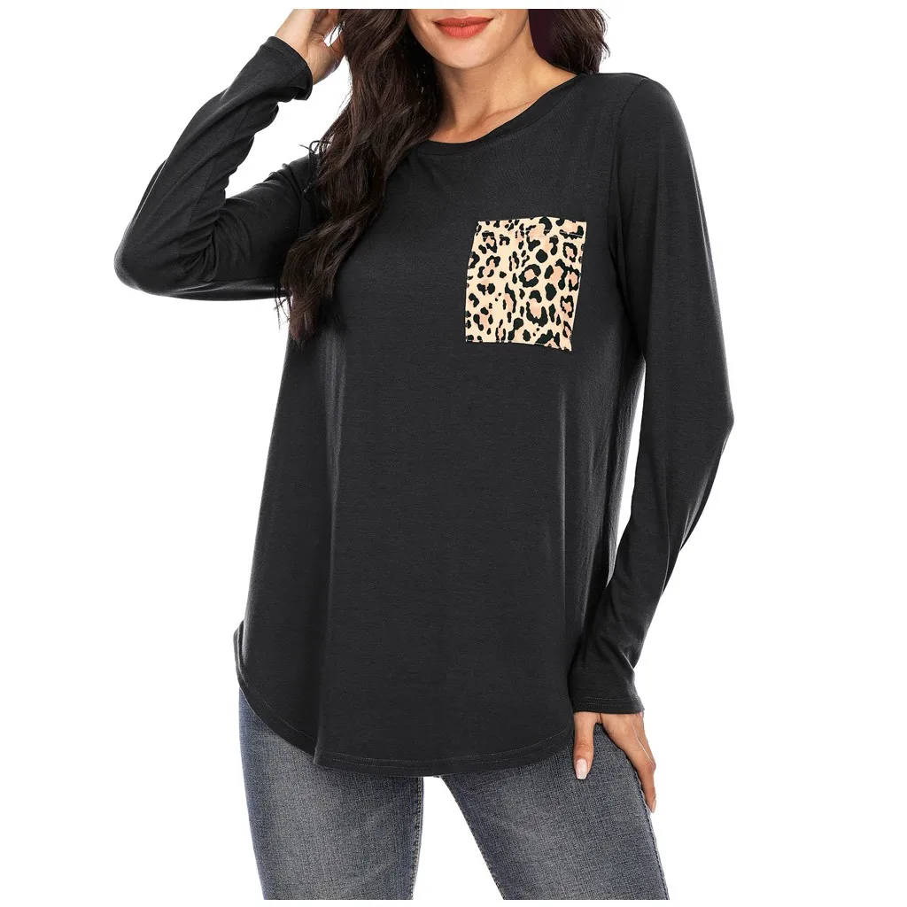 Женская толстовка с капюшоном свитшот длинным рукавом и леопардовым принтом