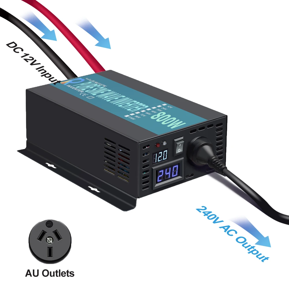 800w Power Solar Inverter 12v 220v dc to ac Customizable Multiple Plugs Off-grid System Home Use Pure Sine Wave | Обустройство дома