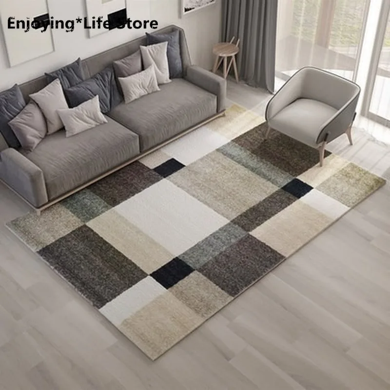 

New Fashion Living Room Bedroom Carpet Modern Minimalist Living Room Carpet Geometric Pattern Floor Mat Household Carpet