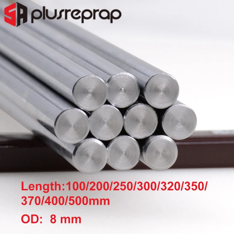 

CNC Parts Liner Rail OD 8mm DIY Reprap Linear Shaft Smooth Rod 100mm 200mm 300mm 320mm 400mm 500mm for 3D Printer