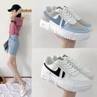 Женские кроссовки в корейском уличном стиле, спортивная обувь для отдыха и спорта, морская солевая синяя обувь, лето