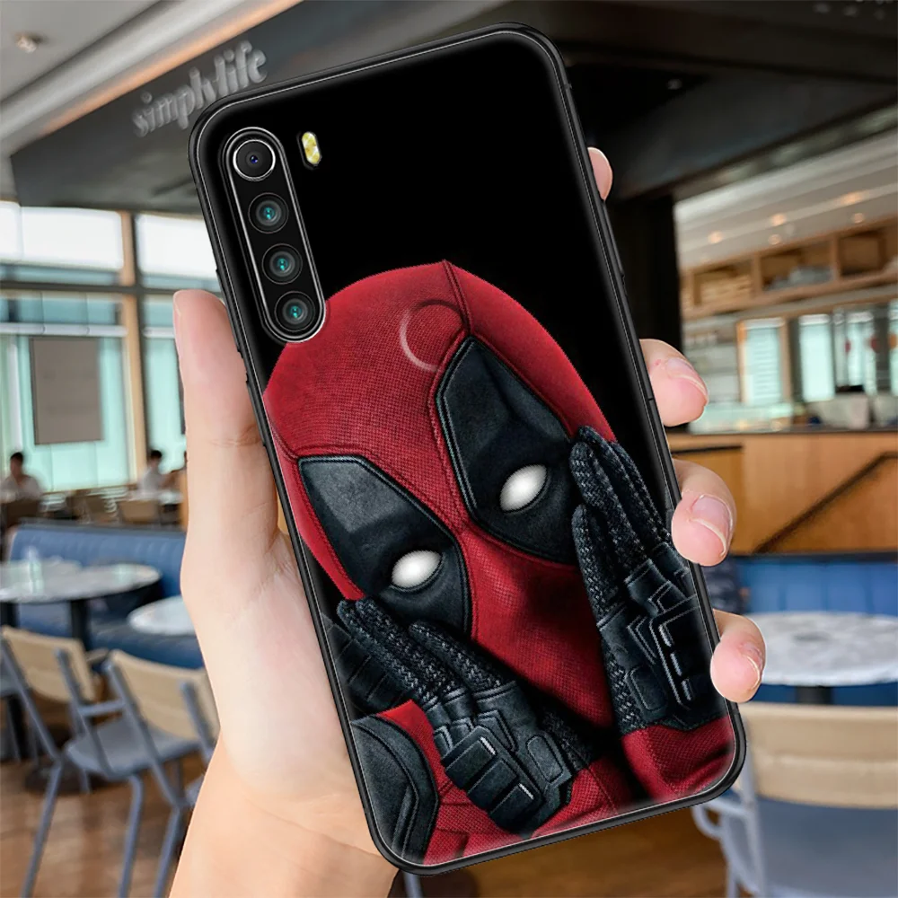 

Super Hero Deadpools Phone case For Xiaomi Redmi Note 7 7A 8 8T 9 9A 9S 10 K30 Pro Ultra black trend shell soft hoesjes luxury