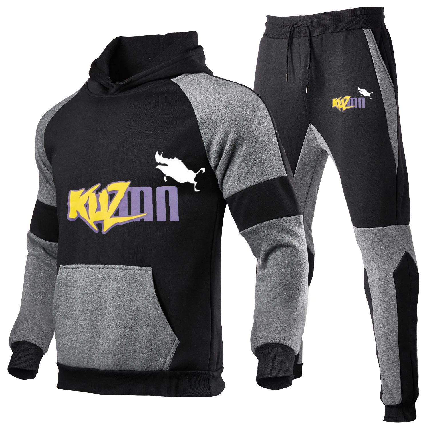 

2021 brand printed men's sportswear men's cotton running clothes quick-drying large size men's sportswear fitness jogging