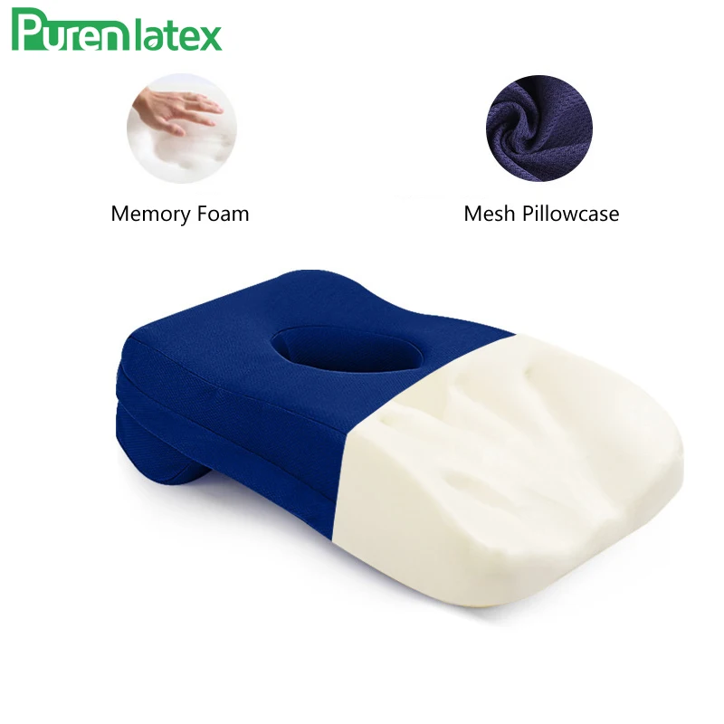 Подушка из пены с эффектом памяти PurenLatex 37*25*12 подушка для офисного стола