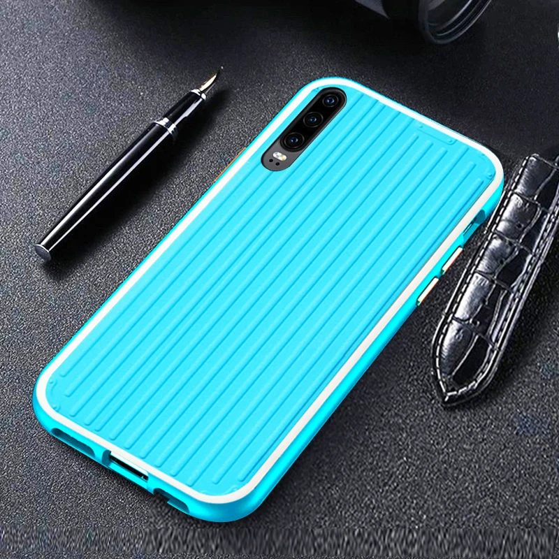 Изогнутый чехол для костюма HuaWei P30 Lite P30pro Pro Nova 4E жесткий силиконовый 3D роскошный