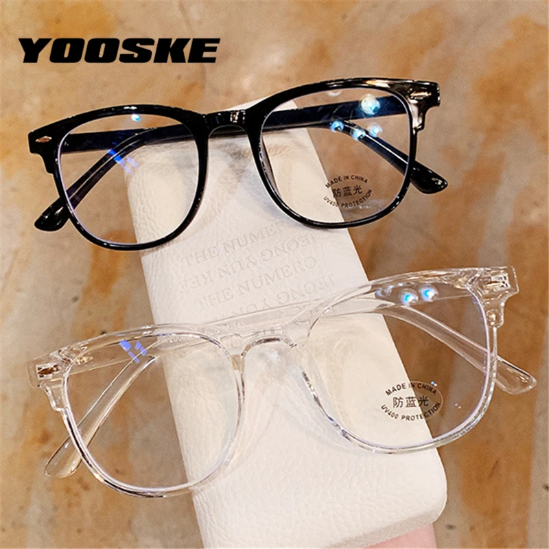 Модные очки YOOSKE с защитой от синего света оправа для очков синей пленкой