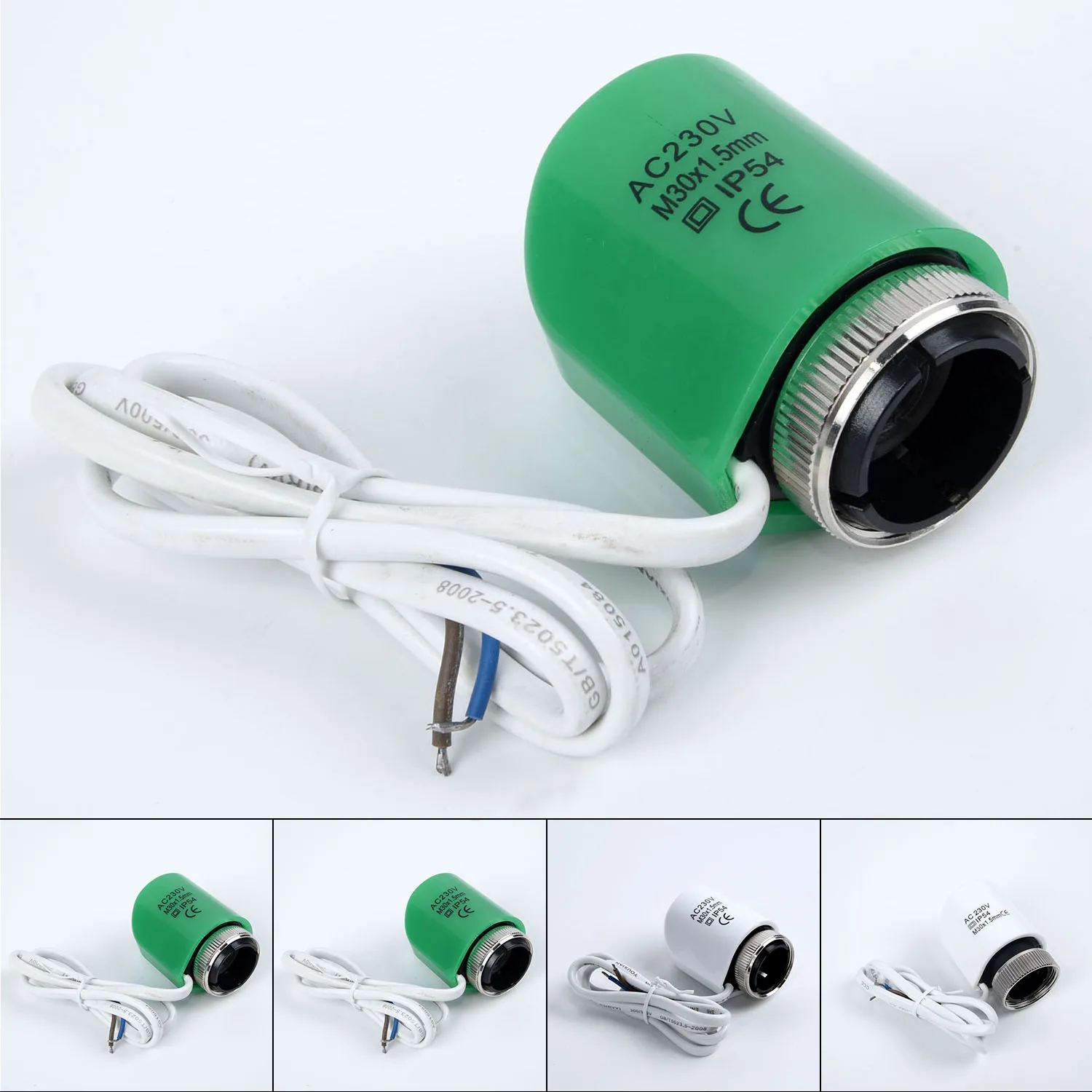 

230V Open/Close Electric Thermal Actuator Valve Head For Thermostat Manifold Underfloor Heating Radiator Normally Opened Closed