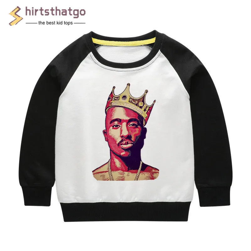 2pac/забавные толстовки с капюшоном в стиле хип-хоп для мальчиков и девочек детская
