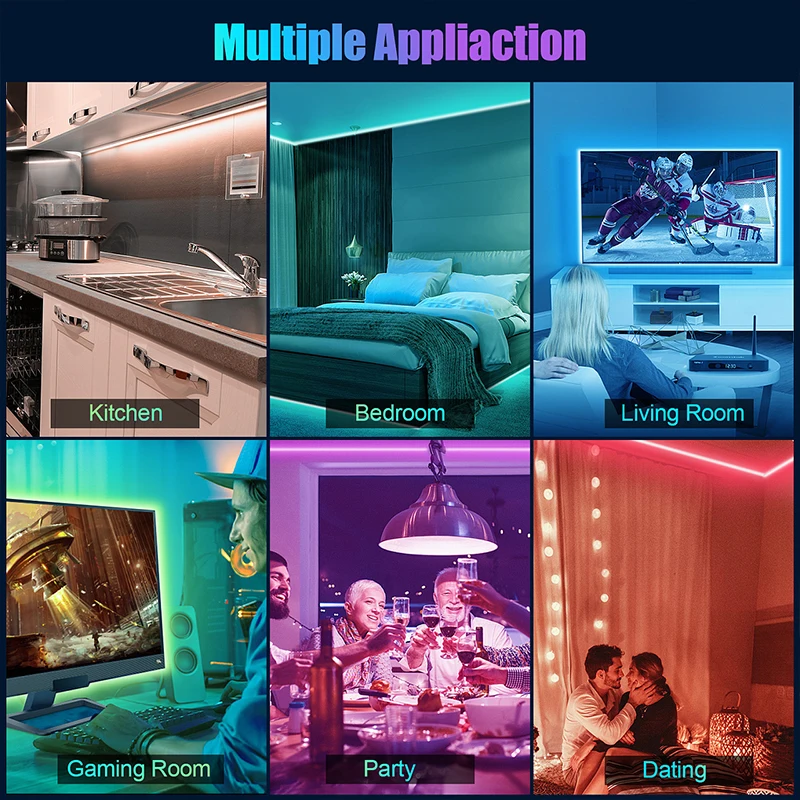 Светодиодная ленсветильник RGB гибкая лампа для телевизора рабочего стола экрана