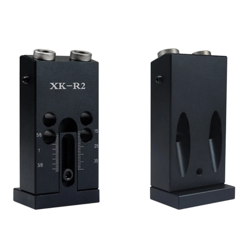 

Adjustable Inclined Hole Jig Kit Woodworking Drill Guide Set w Drill Bit Wrench