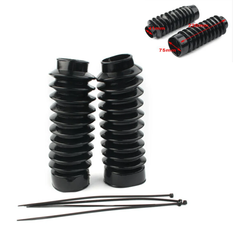 2 шт. 41 мм вилка передние Гетры ботинка амортизатор резиновый для Harley FXST FXDWG &