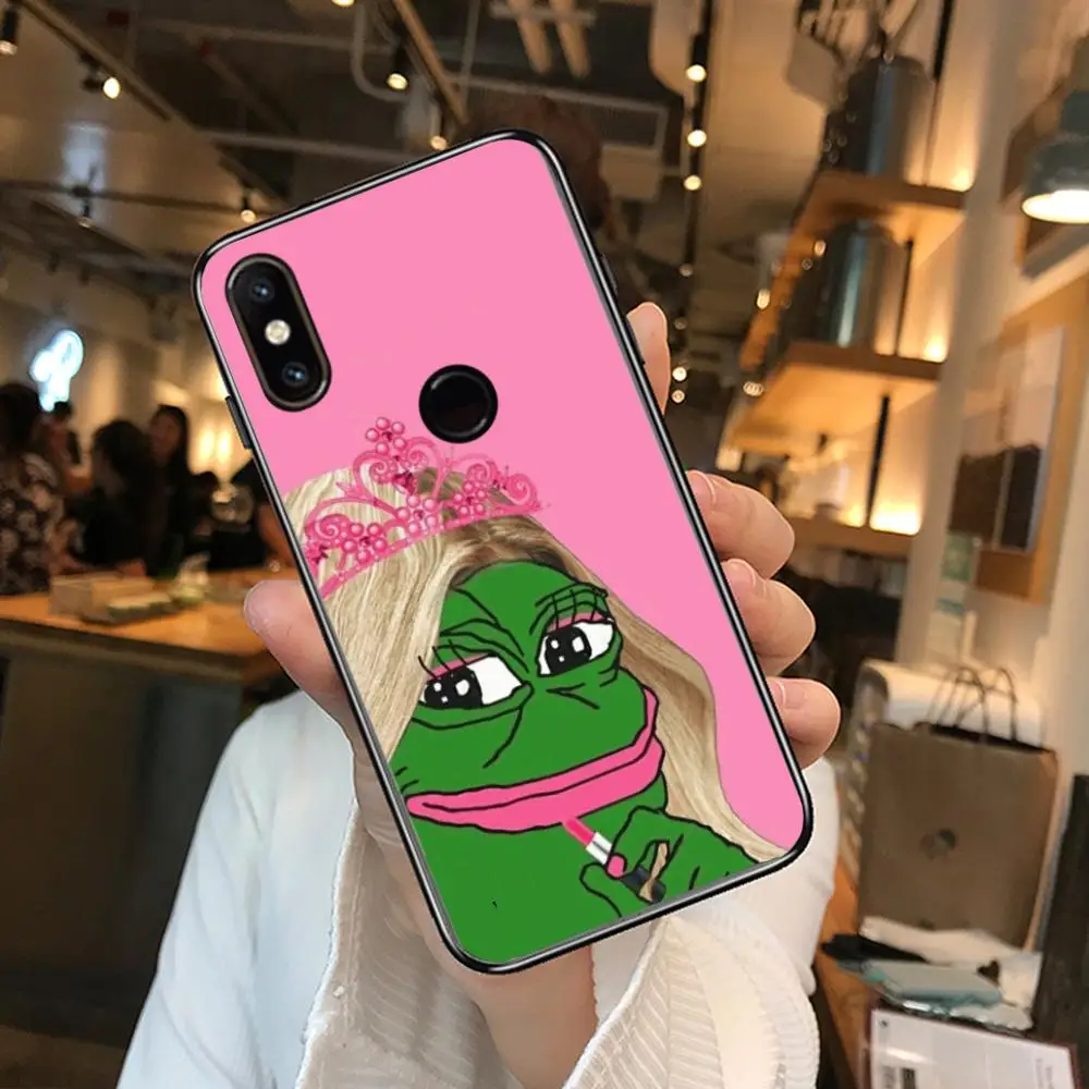 

Frog Popular Phone Case For xiaomi M2 C3 X3 F2 Lite NFC 6 5 x Poco k30 Pro Anime Black Cover Silicone Back Pretty